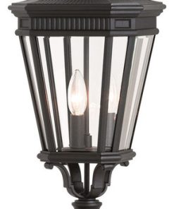3-Light Post, Black