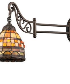 Wall Sconce 1-Light LED With Tiffany Bronze, 24"