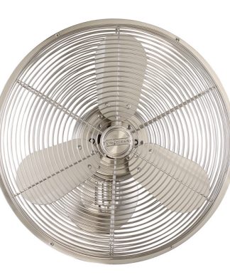 14" Brushed Nickel Cage Wall Fan, Adjustable Arm -Craftmade Bellows IV BW414BNK3