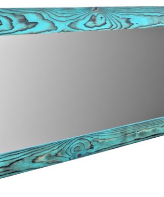 Wall Mirror, Turquoise Butterfly