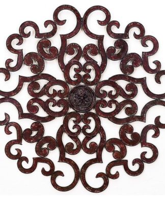 38" Brown Taupe Iron Wall Grille