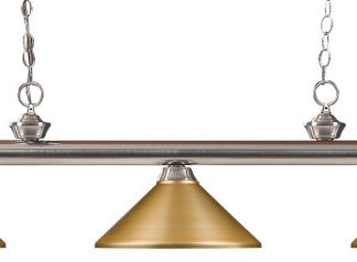 Z-Lite 3 Light Island/Billiard, Brushed Nickel, 100703BN-MSG