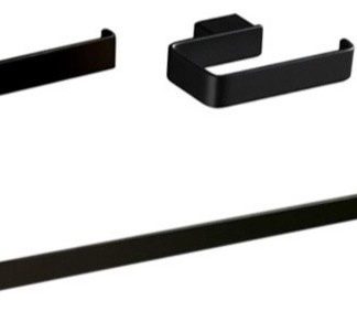 4 Piece Black Accessory Hardware Set