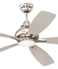 52" Swyft Ceiling Fan, Polished Nickel