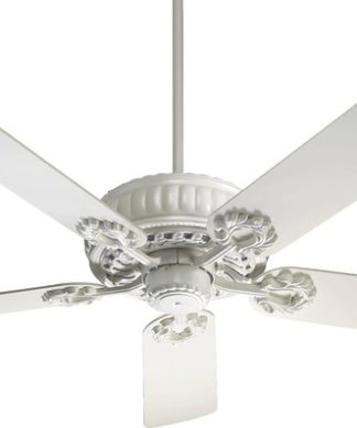 52" 5-Blade Empress Ceiling Fan, Studio White