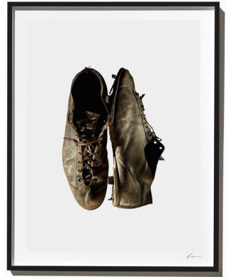 Vintage Baseball Cleats, Photograph, Black Frame, 14''x18''