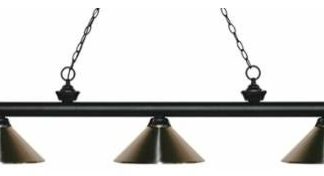 Z-Lite 200-3-MBN Riviera 3 Light Island/Billiard Chandelier - Matte Black