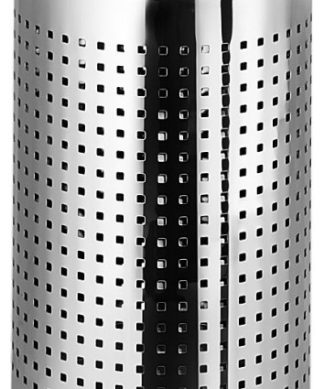 WS Bath Collections Basket 5346 12-3/5" Stainless Steel Waste - Polished