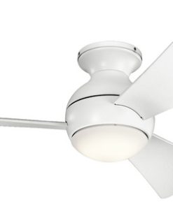 44" Sola Fan LED, Matte White