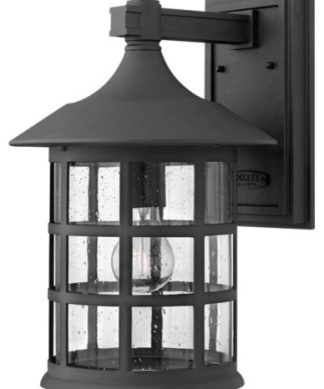 Wall Sconce 1-Light With Black Cast Aluminum Medium Base Bulb 10", 100W