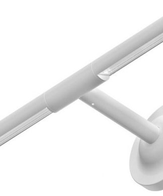 16.5 Inch 13W 1 LED Small Sign Light Matte White Bronze Finish Clear Glass