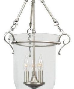 5-Light Brushed Nickel Linear Chandelier