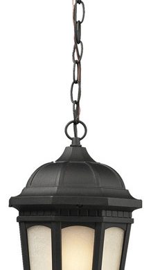 Z-Lite 508CHB Newport 1 Light Outdoor Pendant - Black