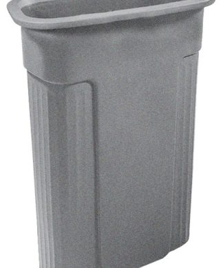 23-Gallon Rectangular Slimline, Graystone