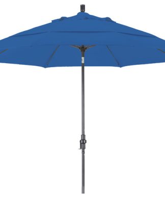 11 Foot Olefin Crank Lift Collar Tilt Aluminum Patio Umbrella, Bronze Pole