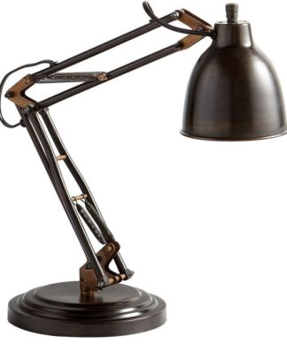12W 1 LED Table Lamp-27.5 Inches Tall and 8.25 Inches Wide Bronze Finish