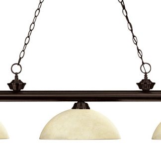 Z-Lite 3 Light Billiard Light, Bronze, 200-3Brz-Dgm14