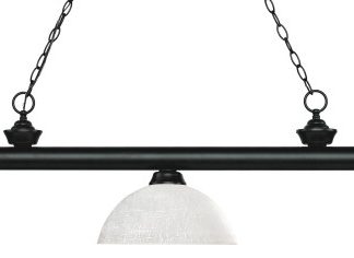 Z-Lite 3 Light Billiard Light, Matte Black, 200-3MB-DWL14