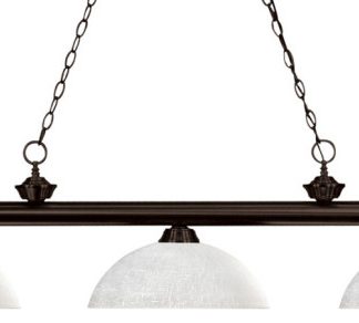 Z-Lite 200-3BRZ-DWL14 Riviera - Three Light Billiard
