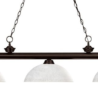 Z-Lite 200-3-DWL14 Riviera 3 Light 57"W Billiard Multi Light - Bronze