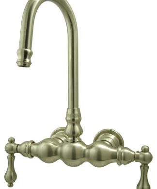 Vintage 3-3/8" Wall Mount Clawfoot Tub Filler