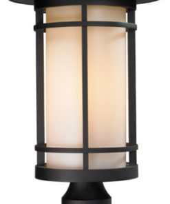 Z-Lite 527PHB-533PM-BK Woodland - One Light Pier Mount